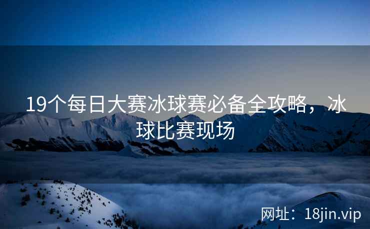 19个每日大赛冰球赛必备全攻略，冰球比赛现场