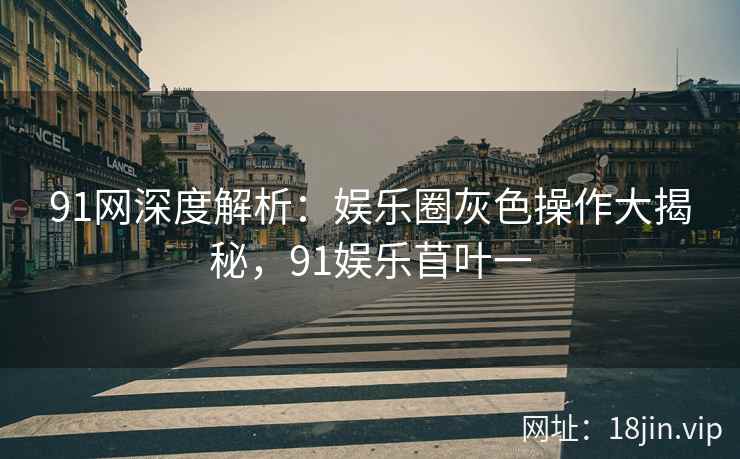 91网深度解析：娱乐圈灰色操作大揭秘，91娱乐苜叶一