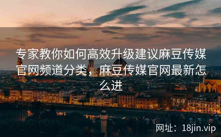 专家教你如何高效升级建议麻豆传媒官网频道分类，麻豆传媒官网最新怎么进  第2张