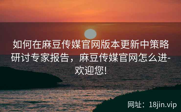 如何在麻豆传媒官网版本更新中策略研讨专家报告，麻豆传媒官网怎么进-欢迎您!