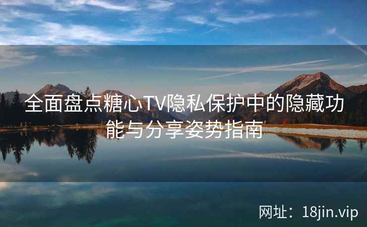 全面盘点糖心TV隐私保护中的隐藏功能与分享姿势指南  第2张