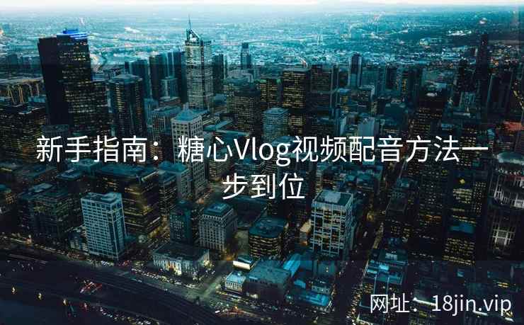 新手指南：糖心Vlog视频配音方法一步到位  第2张